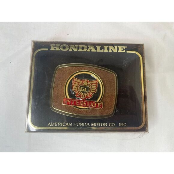 Hondaline Gold Wing Interstate GL Belt Buckle Honda Line 1979 Paintree New! - Picture 1 of 7